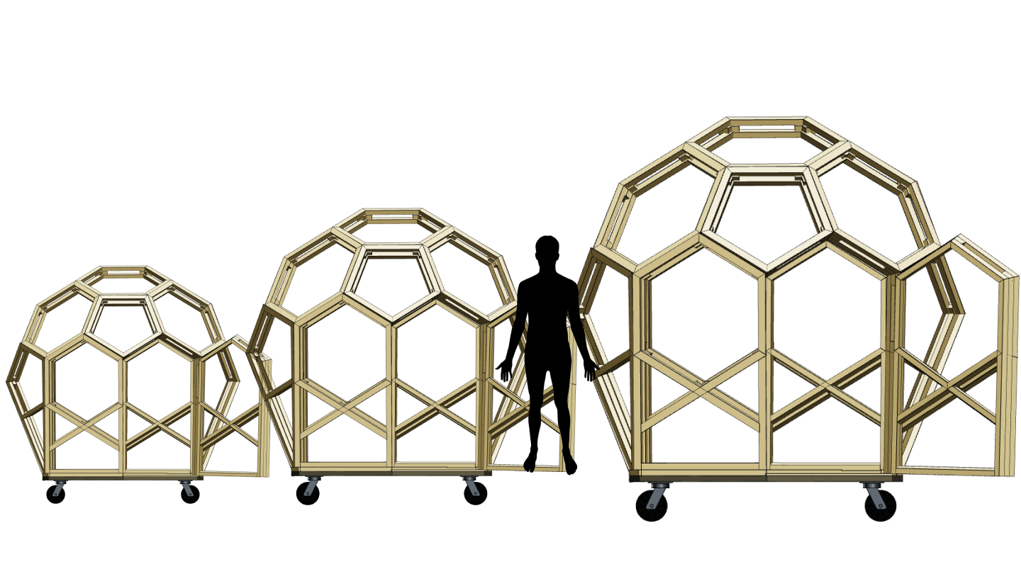 Scaled Spheres: Smaller, Larger, and Mixed